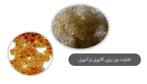 تفاوت بین رزین کاتیونی و آنیونی